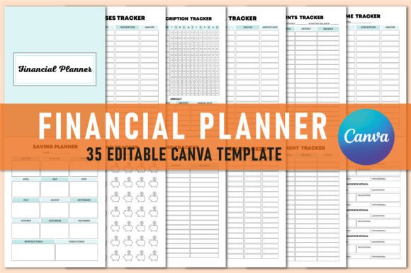 Download Editable Financial Planner for Canva - Plan Collection