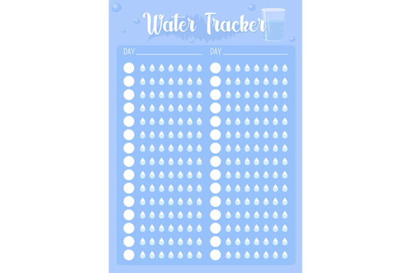Download Water Drinking Tracker Creative Planner - Plan Collection