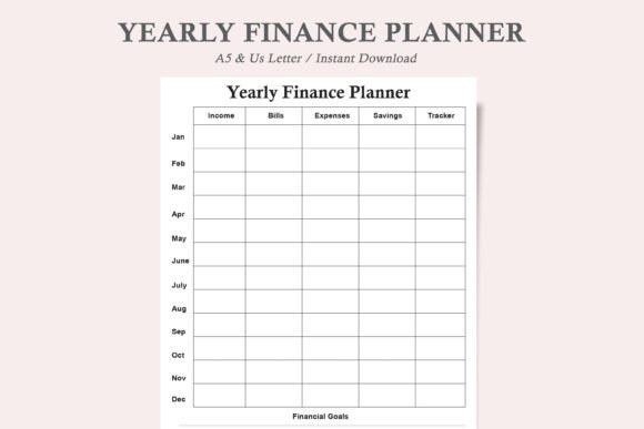 Download Yearly Finance Planner,Financial Planner - Plan Collection