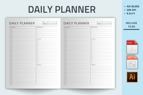 Download Daily Planner Kdp Interior - Plan Collection