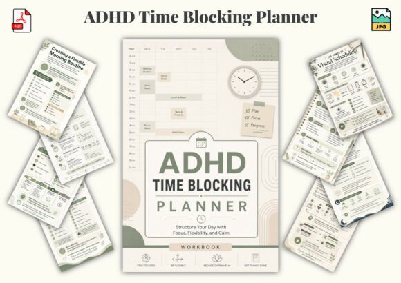 Download ADHD Time Blocking Planner - Plan Collection