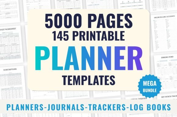 Download 145 Mega KDP Planners Bundle - Plan Collection