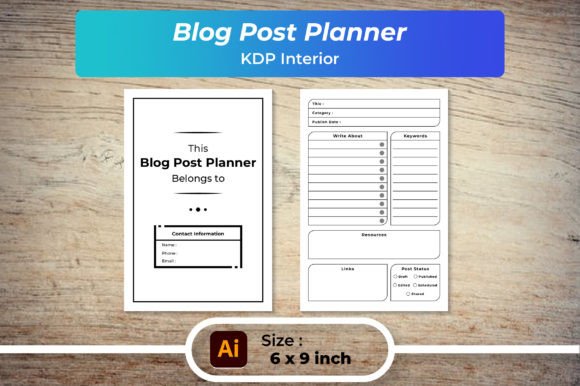 Download Blog Post Planner KDP Interior - Plan Collection