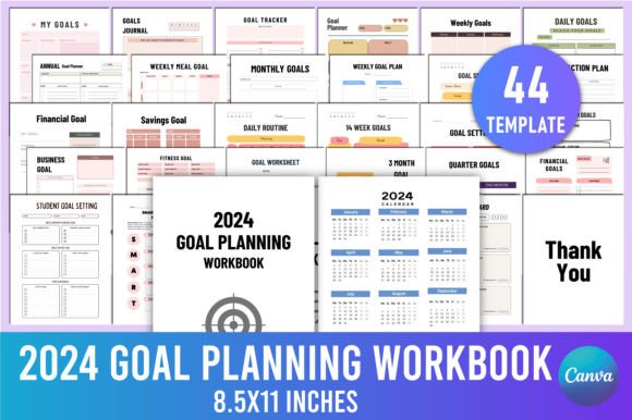 Download Editable 2024 Goal Planning Workbook - Plan Collection