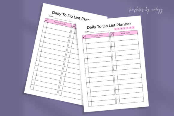 Download Simple Daily to Do List Planner Template - Plan Collection