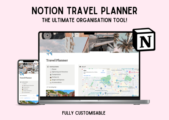 Download Notion Travel Planner Dashboard Template - Plan Collection