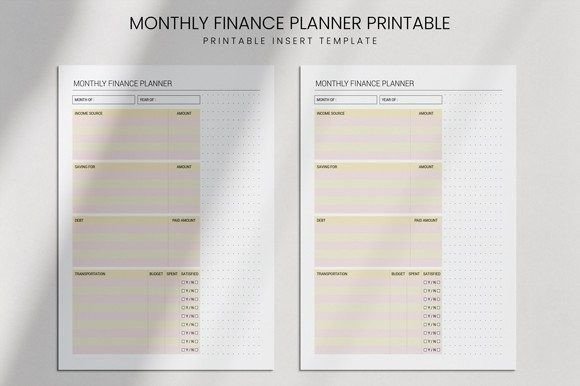 Download Monthly Finance Planner for Kdp Book - Plan Collection