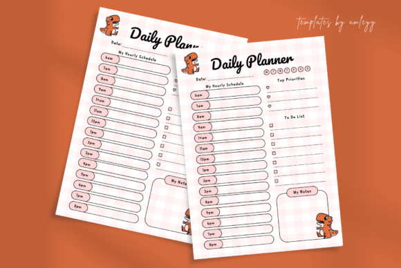 Download Cute Kawaii Daily Planner Template Canva - Plan Collection