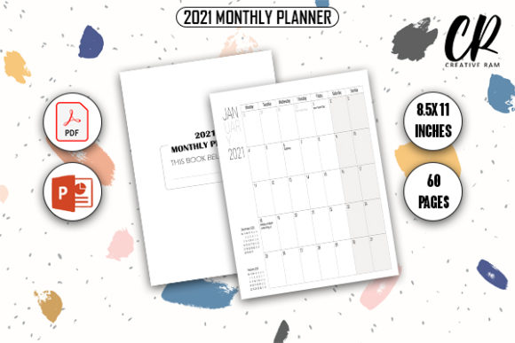 Download 2021 Monthly Planner (US) - KDP Interior - 2021 Collection