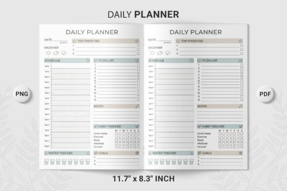 Download Daily Planner Template Schedule PNG - Plan Collection