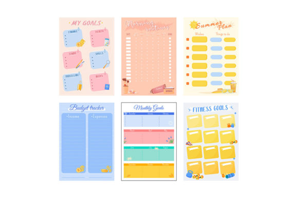 Download My Goals Creative Planner Page Set - Plan Collection