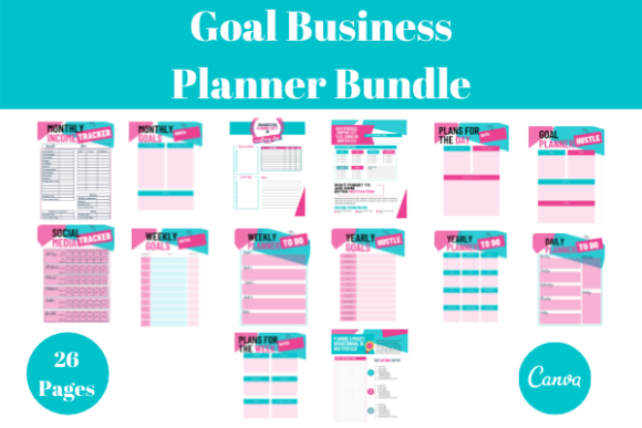Download Goals Planner Bundle Monthly Budget - Plan Collection