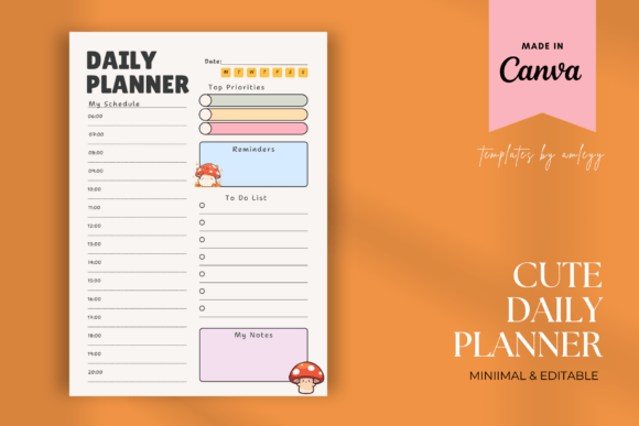 Download Cute Daily Planner – Aesthetic Printable - Plan Collection