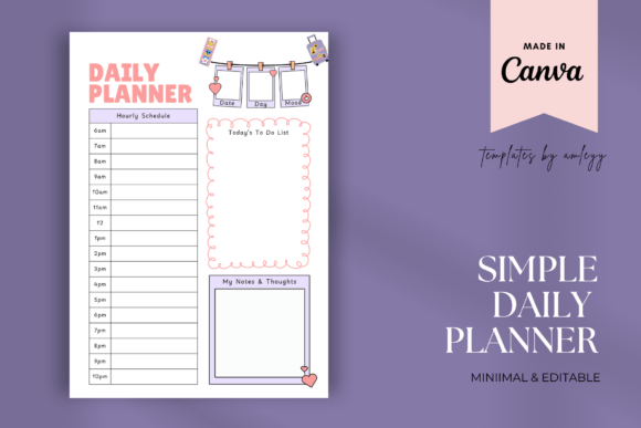 Download Cute Aesthetic Daily Planner Template - Plan Collection