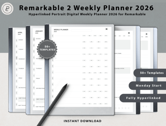 Download Weekly Planner 2026 for ReMarkable 2 - Plan Collection