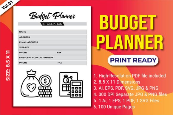 Download About  Budget Planner KDP Interior - Plan Collection