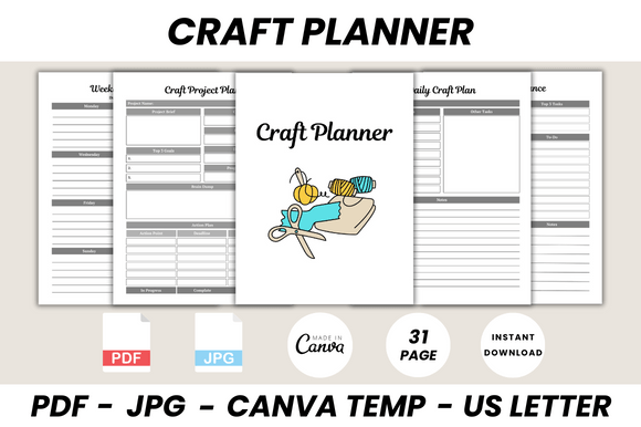 Download Craft Planner Canva Template - Plan Collection