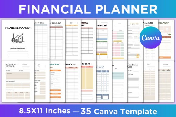 Download Financial Planner Canva Template - Plan Collection