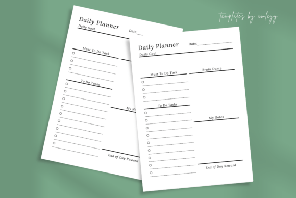 Download Minimal Daily Planner Template | Simple - Plan Collection