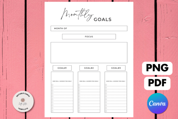 Download Monthly Goal Planner Printable - Plan Collection