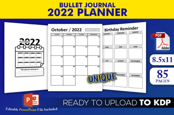 Download 2022 Agenda Planner KDP InteriorTemplate - Plan Collection