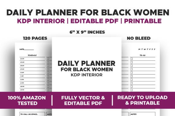 Download Daily Planner for Black Women KDP - Plan Collection
