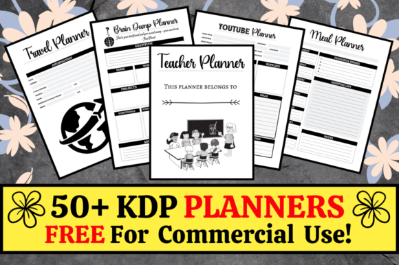 Download 50+ KDP Planners Bundle Pack Interiors - Plan Collection