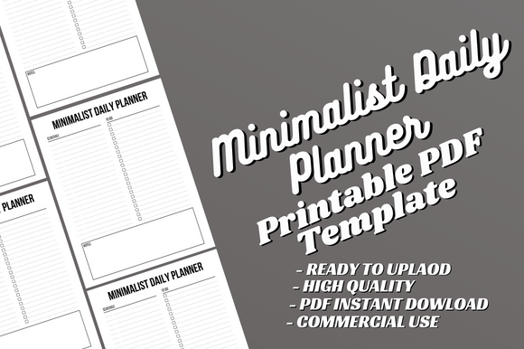Download Minimalist Daily Planner - Canva Interio - Plan Collection