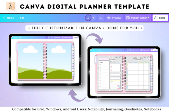 Download Canva Digital Planner Template - Plan Collection