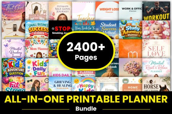 Download All-in-One Printable Planner Bundle - Plan Collection