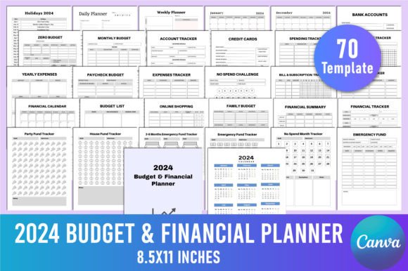 Download 2024 Budget &amp; Financial Planner Canva - Plan Collection