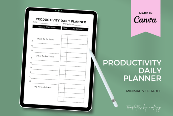 Download Free Productivity Daily Planner Template - Plan Collection