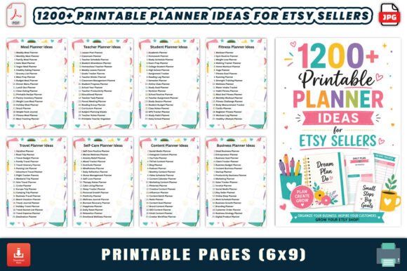 Download 1200+ Printable Planner Ideas for Etsy - Plan Collection
