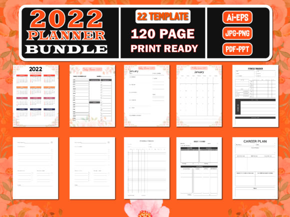 Download 2022 Planner Bundle || KDP Interior - Plan Collection