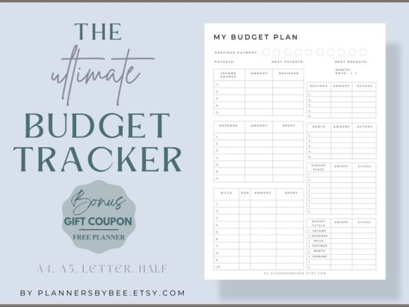 Download Udget Planner Printable, Finance Tracker - Plan Collection