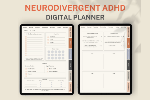 Download Adhd Digital Planner, Adhd Daily Planner - Plan Collection