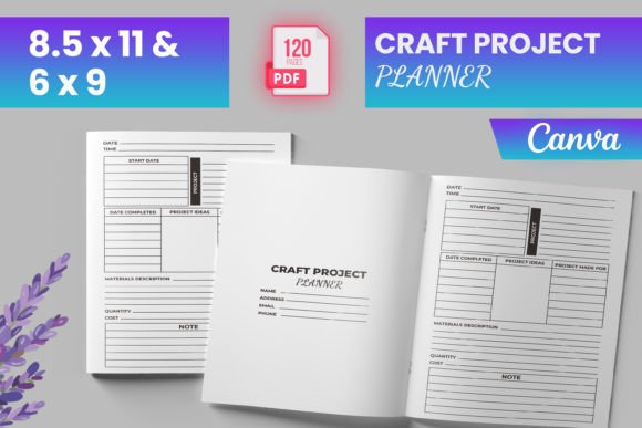 Download Craft Project Planner Canva (KDP) - Plan Collection