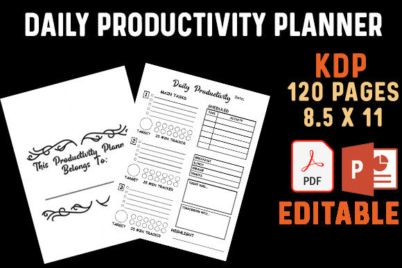 Download Daily Productivity Planner Kdp Printable - Plan Collection