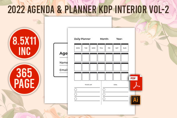 Download 2022 Agenda &amp; Planner KDP Interior Vol-2 - Plan Collection