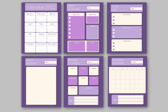 Download Digital Planner 6 Page Set - Plan Collection