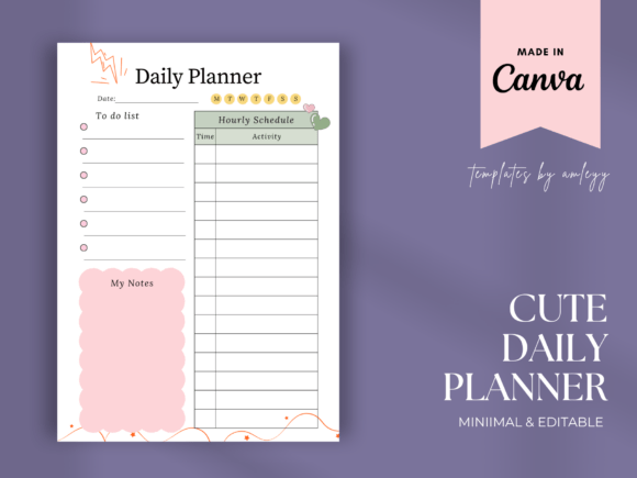 Download Cute Daily Planner Template | Kawaii - Plan Collection