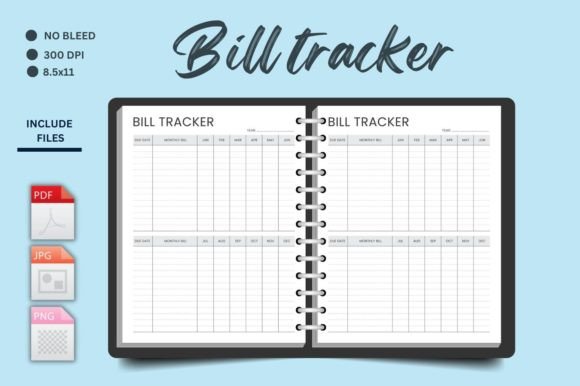 Download Bill Tracker Kdp Planner - Plan Collection