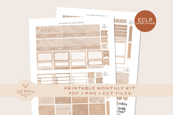 Download Classic Happy Planner Monthly Printable Planner Sticker Kit - Plan Collection