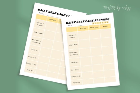 Download Daily Self Care Planner Printable Canva - Plan Collection