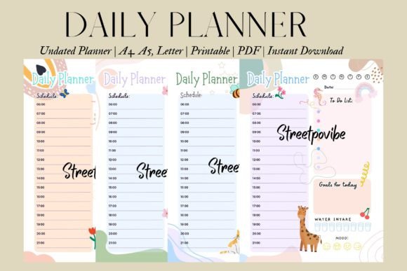 Download Nursery Pastel Cute Simple Daily Planner - Plan Collection