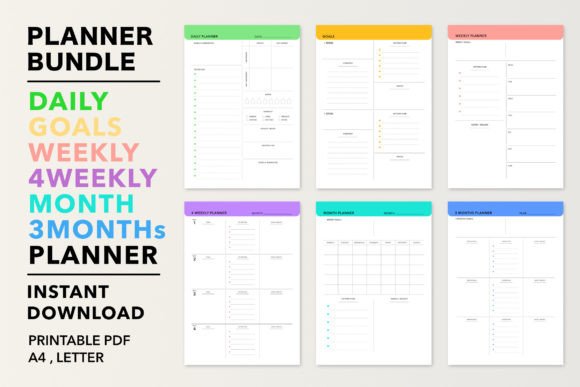 Download Minimal Planner Bundle Printable - Plan Collection