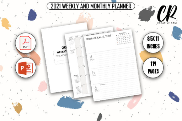 Download 2021 Weekly and Monthly Planner - KDP - 2021 Collection
