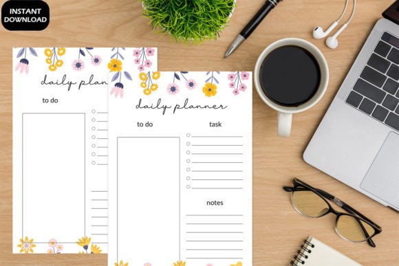 Download Windflower Daily Planner Cute Printable - Plan Collection