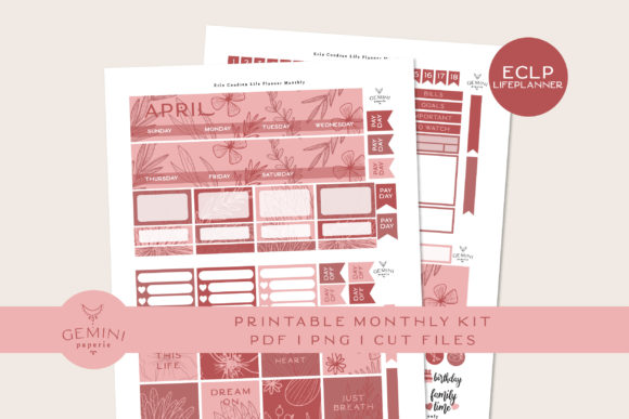 Download Classic Happy Planner Monthly Printable Planner Sticker Kit - Plan Collection