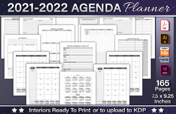 Download 2021-2022 Agenda Planner Template - 2021 Collection